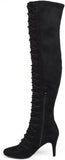 Journee Collection Womens Vintage Almond Toe Over-the-knee Boots Black 7M-WC
