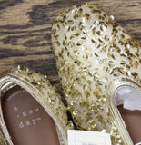 A New Day Sammie Sequin Ballet Flats with Memory Foam 94685486 Gold Yellow 7.5M