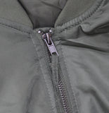 Universal Thread Womens Insulated Satin Bomber Jacket Green 2XL