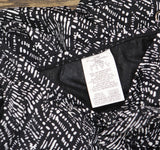 Swim Solutions Print Bow-Front One Piece Swimdress Swimsuit Black / White 12