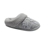 Dluxe By Dearfoams Womens Carol Slippers 86802619 Gray L (9-10)
