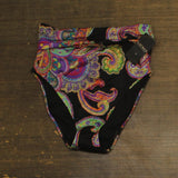 Lauren Ralph Lauren High-Waist Bikini Bottom Bordado Paisley Black 8