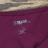 Scrubstar Womens V-Neck Scrub Short Sleeve Shirt Top Berry Purple 3X
