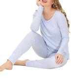 Ink+ivy Womens Loungewear Shirt Top IIW16133S Arctic Ice Blue M