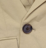 A New Day Signature Crepe Notch-Collar Button-Front Slim Fit Blazer Tan Brown XS