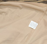 Ny Collection Womens Petites Keyhole Lace Trim Blouse Shirt Top Doeskin Brown PL