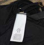 La Blanca Womens Island Goddess One Shoulder Keyhole Tankini Swim Top Black 14