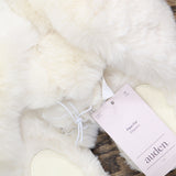 Auden Womens Paris Crossband Slide Slippers 91309154 Cream Off White M (7/8)