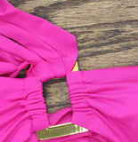 Soluna Buckle-Up Convertible One-Piece Swimsuit 2681352 Cosmopolitan Pink S