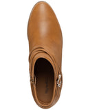 Style & Co. Womens Strappy Buckle Boots Tan Brown 6.5M