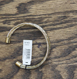 White House Black Market Open Cuff Bangle Bracelet Gold / Silver Gray
