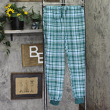 Max And Olivia 2-Piece Sports Top and Bottom Pajama Set Green Multi L (12-14)