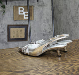 INC International Concepts Womens Capeka Slingback Pumps Silver Crinkle Gray 8M