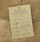 Bearpaw Alyssa Suede Water-Repellent Wool-Lined Ankle Boots Hickory Brown 10M
