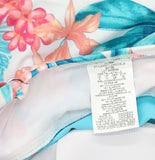 Swim Solutions Bow Front Swimdress One Piece Swimsuit Tropic Twist White Multi 8
