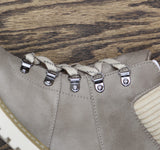 Cliffs By White Mountain Hiking Booties with Lug Sole Ice Gray / Fabric 10M