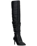 Inc International Concepts Damoni Mid-Heel Over The Knee Boots Black Smooth 7M
