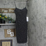 B. Darlin Juniors Pearl-Embellished Bodycon Glitter Dress Black / White 13/14