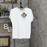 Global Chic By Iman City Chic Shirt Tee LOT OF 2 with Necklace Black / White M