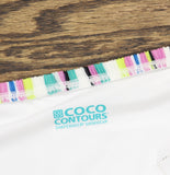 Coco Contours Womens Striped Hestia Swim Shorts T84170 White XL