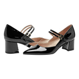 Bandolino Block Heel Mary Jane Pumps with Double Straps BNSMITH3 Black 7M