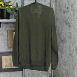 Club Room Men's Solid V-Neck Merino Wool Blend Sweater