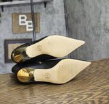 Michael Michael Kors Womens Luna Pointed Booties 40F4LUME5L Black 7M