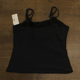 Swim Solutions Womens Tunnel Tankini Top Swim Bikini 807099 Black 18