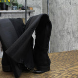 Style & Co Womens Kimmball Wide-Calf Over-The-Knee Boots Black Micro 10M-WC