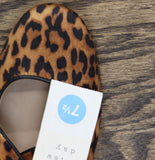 A New Day Mary Jane Ballet Flats with Buckle Strap Leopard Brown Multi 7.5M