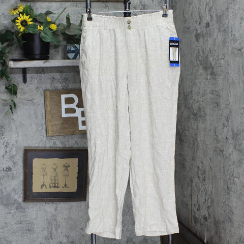 Briggs Ladies' Comfort Stretch Waistband Linen Blend Pants 1760053-1