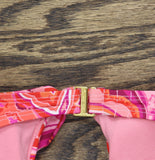 Lauren Ralph Lauren Provence Paisley Tie Front Halter Swim Top Pink Multi 8