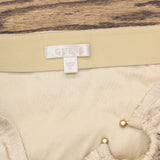 Guess Womens Cristina Ribbed Side-Slit Midi Skier Safari Tan Foil Brown M