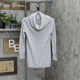 White Stag Womens Cowl Neck Knit Pullover Sweater 166a491d01588d Gray S