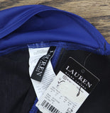 Lauren Ralph Lauren Beach Club Solid Halter Tankini Top Swim Sapphire Blue 6
