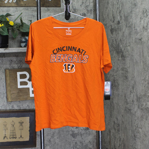 Fanatics Mens Cincinnati Bengals NFL Graphic T-Shirt Tee Orange XL