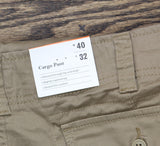 Goodfellow & Co Mens Regular Fit Straight Cargo Pants 85628189 Tan Brown 40x32