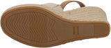 Toms Womens Marisol Platform Wedge Shoes 10016358 Natural Brown 8M