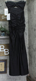 Emerald Sundae Juniors Strapless Twist-Front Cutout Gown Black M