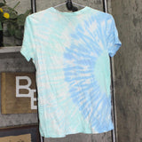 Style & Co. Cotton Tie-Dye Short Sleeve Casual T-Shirt Green Rainforest S