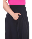 White Mark Womens Plus Size Tasmin Flare Midi Skirt PS709-011XL