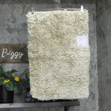Home Weavers Element Plush Rectangle Bath Rug Mat Linen Brown 17x24