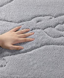 Lacoste Home Rectangle Anti-Microbial Bath Rug Micro Chip Gray 20" x 32"