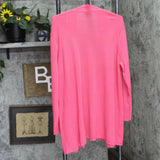 Jones New York Womens Plus Size Long Sleeve Open Front Cardigan Sweater Pink 3X