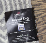 Mohawk Accent Rug Machine Wash Skid Resistant Gray Multi 20x34