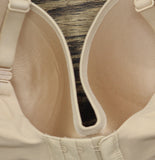 Auden Womens Luxe Stretch Comfort Wire Demi Bra 94266751 Pearl Tan Brown 34DD