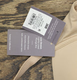 Auden Womens Luxe Stretch Wirefree Plunge Bra 94266692 Pearl Tan Brown 36B