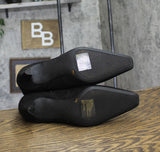 INC International Concepts Womens Secia Western Booties Black Microsuede 10.5M