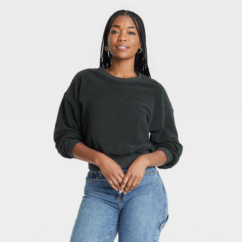 Universal Thread Women's Textured Fleece Sweatshirt