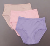 Aria Heavenly Touch 3-Pack Modern Brief Panties With Lace Detail